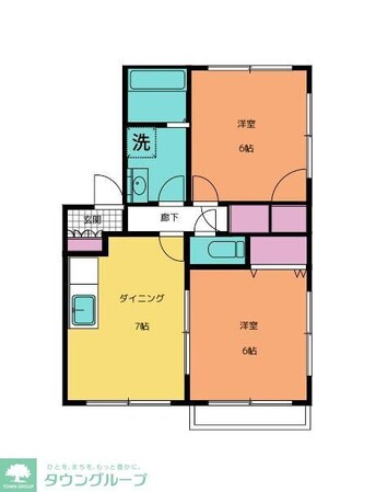 サザンオークの物件間取画像